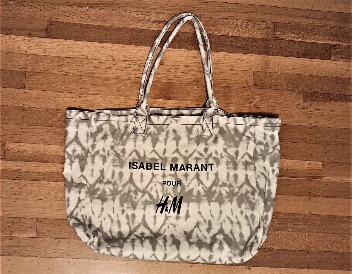 NEW! ISABEL MARANT x H&M XL TOTE TYE DYE FABRIC VEGAN SHOULDER BAG 