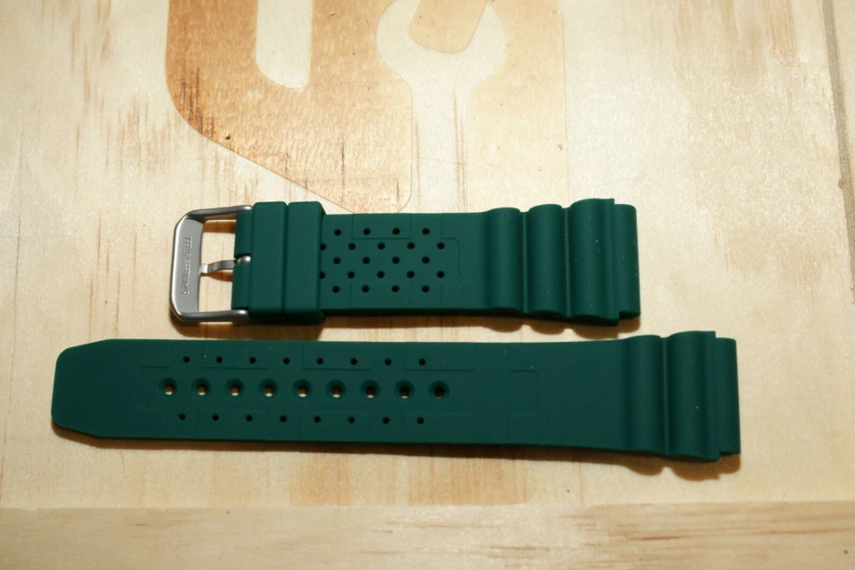 Correa De Reloj De Silicona Verde XL ND Limits 18-24mm Herramienta Y Pasadores - Imagen 2 de 4