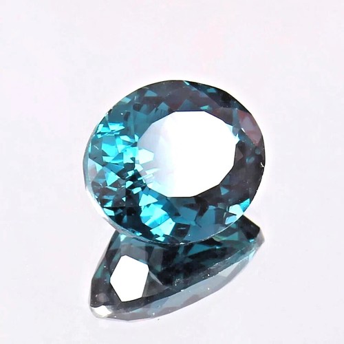 Tourmaline Indicolite Naturelle Bleue 7.56ct - Taille Coussin 10x12mm - Gemme Certifiée