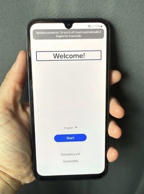 Samsung Galaxy A15 5G 128GB Blue Black Cricket LK Battery Health 100% Good