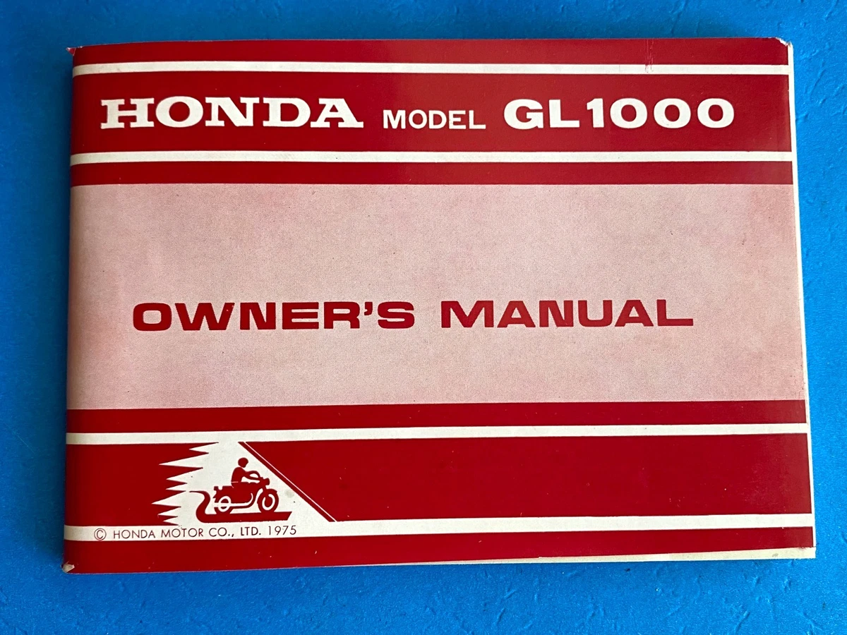 Goldwing 1000 GL1000 Motorcycle Repair Manuals & Literature for