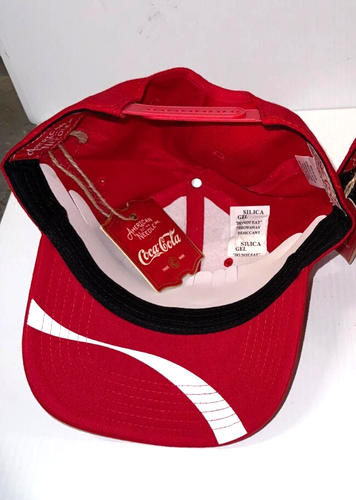 COCA COLA/ PORSCHE RED FACTORY DRIVERS HAT UNSIGNED - Picture 2 of 4