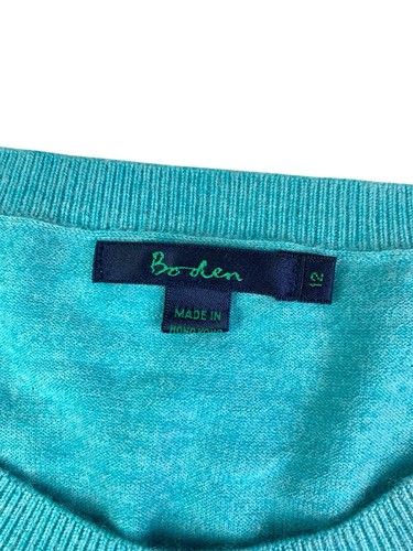 Boden 100% Cashmere Soft Blue Cardigan Shrug Size 12 *Read* - Picture 11 of 19