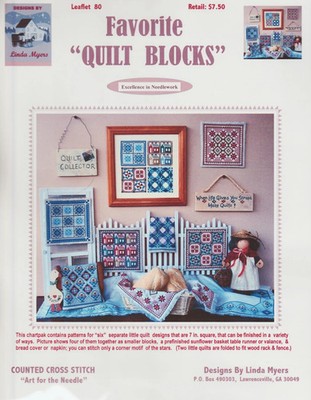 Favorite Quilt Blocks by Linda Myers cross stitch pattern
