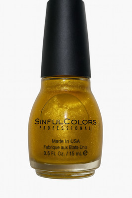 SinfulColors Professionell Nagellack, Schimmer Gold, Bargeld Spiel, 0.5 Fl. OZ