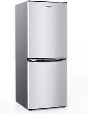BANGSON 7.1 Cu.Ft Refrigerator with Cu.Ft, Stainless Steel Silver