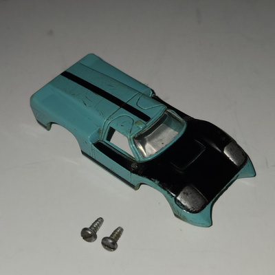 #ad #ad Vintage Aurora TJet Ford J Car HO Slot Car Blue Black BODY ONLY READ $19.95