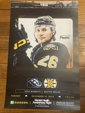 Boston Bruins Game Day Poster vs Utah Mammoth Dec 16, 2025 Andrew Peeke