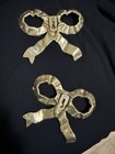 Cottagecore Andrea by Sadek Gold Matte Metal Bow Wall Hook Smoke Free home — photo 3