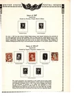 US Stamp Collection- Classic stamps on 5 vintage album pages (J162)