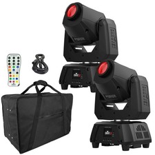 Chauvet DJ Intimidator Spot 160 ILS Compact Moving Heads Pair  Case