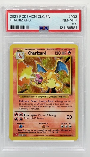 2023 POKEMON CLC-CLASSIC CHARIZARD & HO-OH EX DECK #003 CHARIZARD PSA 8.5