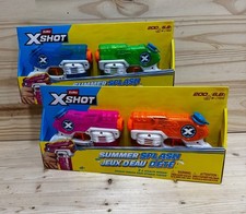 ZURU X-SHOT Summer Splash Stealth Soaker Water Blaster 2-Pack Squirt Gun Lot NEW