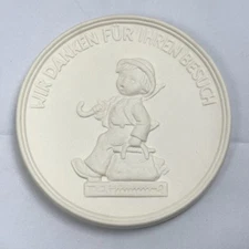 “Thank You for Coming” Birthplace of MJ Hummel Figurines Plaque Goebel Germany