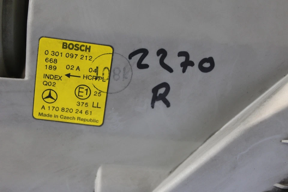 Mercedes-Benz SLK R 170 Mopf Scheinwerfer rechts   A 170 820 24 61   TOP Zustand - Bild 4 von 4