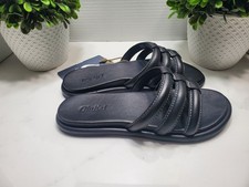 OluKai Tiare Slide Women's Beach Sandal Shoes Size 8 Black   NEW