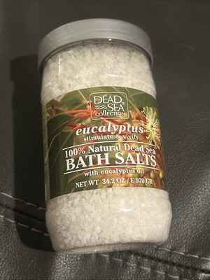 1 Count Dead Sea Collection 34.2 Oz Eucalyptus Oil Natural Dead Sea Bath Salts