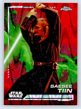 2024 Topps Chrome Star Wars #146 Saesee Tiin Red RayWave Refractor