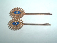 GOLD TONE METAL BOBBY PINS UP DO HAIR ACCESSORY