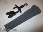 VINTAGE BARBIE KEN DOLL FASHION PAK CLOTHES GRAY PANTS & BLACK SHOES + HANGER