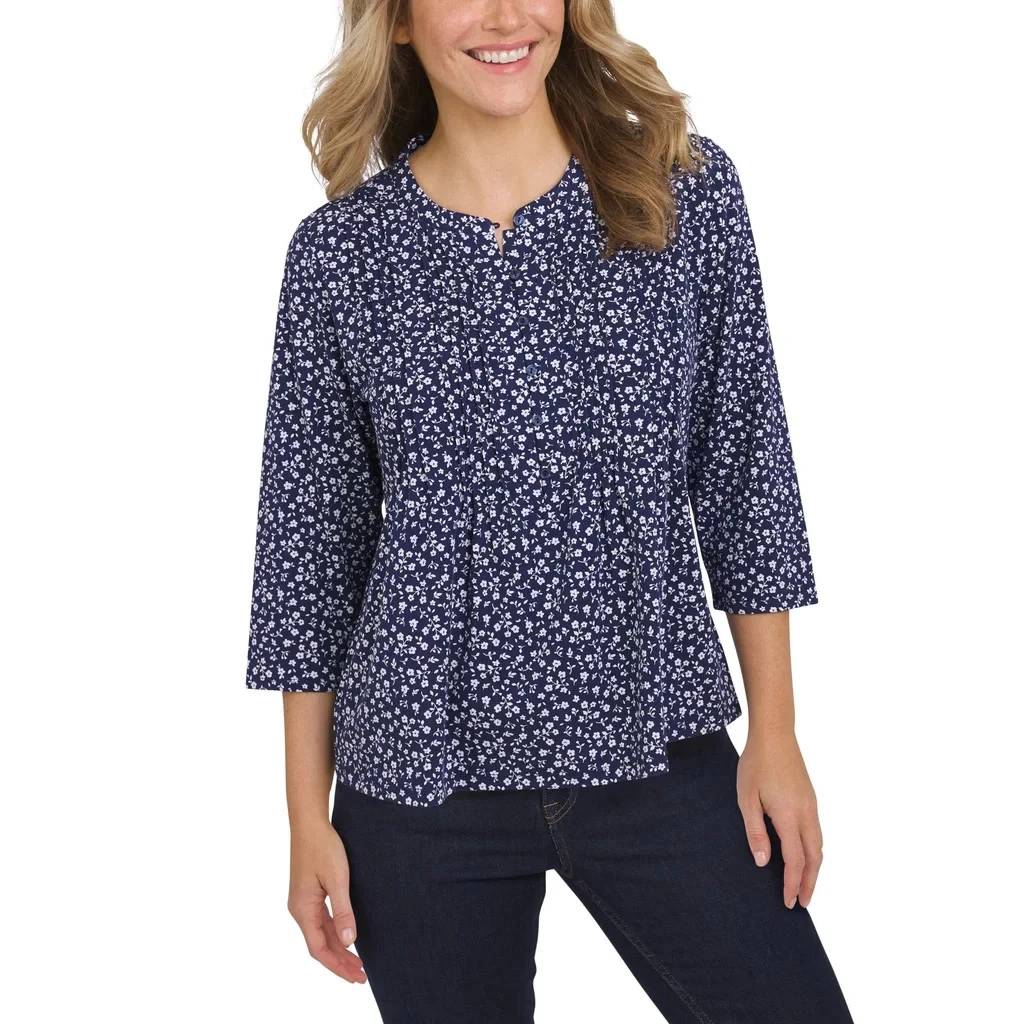 Lands' End Women's Pintuck 3/4 Sleeve Top
Opens in a new window or tab