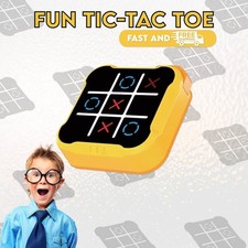 Electronic Tic Tac Toe Handheld Memory Brain Game Portable Toy Kids Adults