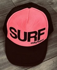 SURF ESKY FLAVOR HOT PINK & BLACK BASEBALL CAP