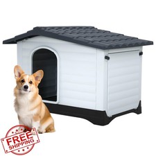 FDW Dog House Indoor Outdoor Weatherproof Plastic