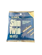 Schick 10 Slim Twin Blade Cartridges New