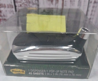 3M Post It Golf Club Head Pop Up Note Dispenser & Pen or Pencil Holder Desk Top