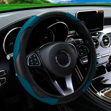 1pc Pu Carbon Fiber Leather Car Steering Wheel Cover 14.515 Inch Universal 1pc Pu Carbon Fiber Leather Car Steering Wheel Cover 14.515 Inch Universal