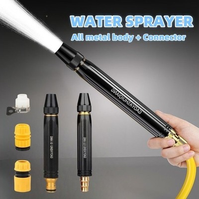 High Pressure Hose Nozzle Water Spray Gun Car Wash Garden Jet Sprayer Adjustable