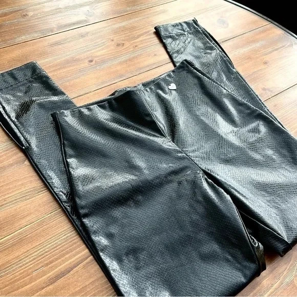 TWINSET Milano Python Print Faux Leather Leggings… - image 12