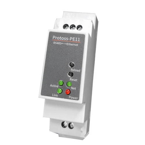 DIN-Rail Serial Port RS485 to Ethernet Converter Server Protoss MQTT PE11-H7730