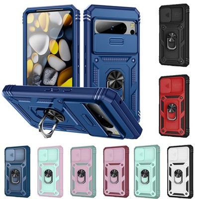 Case For Google Pixel 10 Pro 9 XL 8A 8 7A 6A 6 360° Ring Stand Shockproof Cover