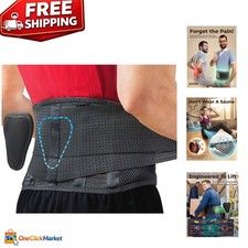 Back Brace with Lumbar Support for Sciatica Herniated Disc Relief