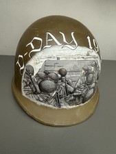 M1 Type Euroclone Helmet, Hand Painted, Paratrooper Liner