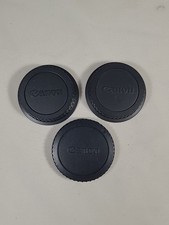 Cannon Lens Cap Lot - 2 Rear Lens Caps  1 Body Cap