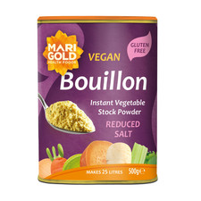 Marigold Less Salt Veg Bouillon 500g Vegan Stock Powder
