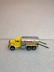 Vintage Hot Wheels Peterbilt Shell Gasoline Tanker Truck Yellow 1979 Blackwall