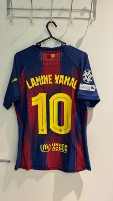 NIKE Barcelona 2025-26 Home Shirt LAMINE YAMAL NO.10 - CHAMPIONS LEAGUE (S-XXL)
