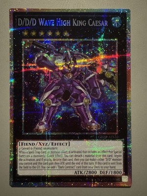 YUGIOH D/D/D WAVE HIGH KING CAESAR ASIA ENGLISH CR09-AES10 PSER (1ST RUN)