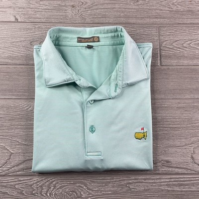 Peter Millar Summer Comfort Polo Golf Shirt Augusta National Masters Sz Large