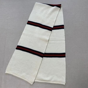 Foulard vintage GUCCI laine tricolore rare années 70 authentique excellent + Japon