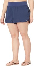 Nike Swim navy blue swim shorts women's size XL NEW NWT