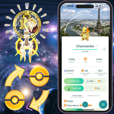 Pokémon PTC-Go || Shiny Charmander - Paris Background-80k Stardusts