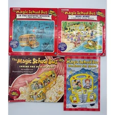 The Magic School Bus Lot of 4 Children's Books - Read Description