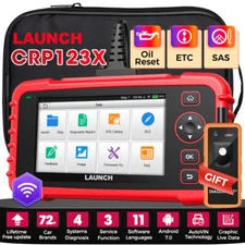 2025 LAUNCH CRP123X Elite Code Reader Car Diagnostic Scanner Tool ABS SRS Engine