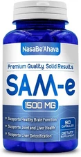 NASA Beahava Pure SAM-e 1500mg Supplement - 90 Capsules