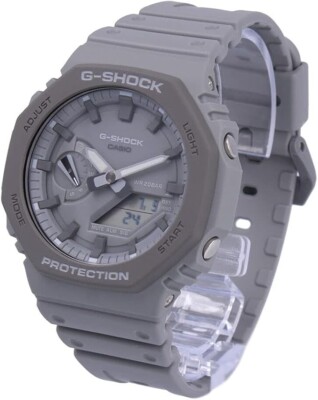 Casio G-SHOCK GA-2110ET-8A GA2110ET8A ANA-DIGI Gray Quartz Mens Watch